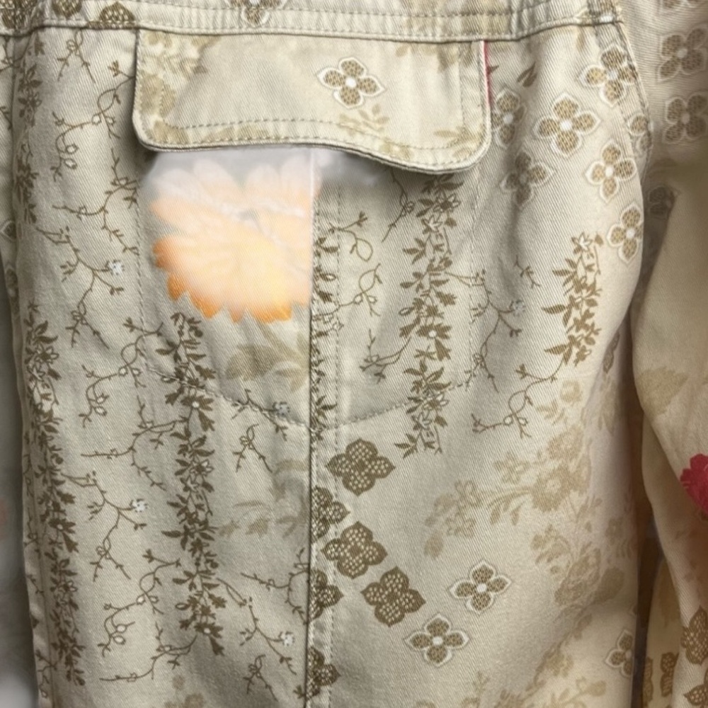 Geoffrey Beene Cream Floral Jacket - Picture 7 of 8